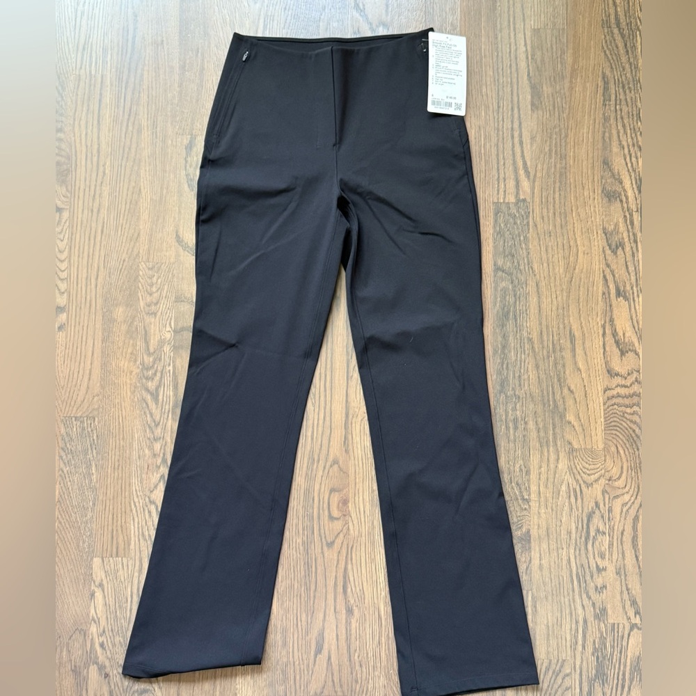 NWT Lululemon Smooth-Fit Pull-On High-Rise Pants; Black; Size 6